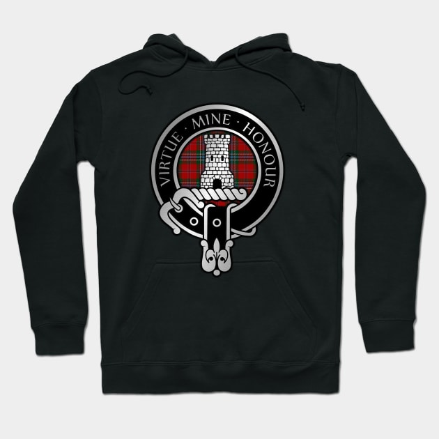 Clan MacLean Crest & Tartan Hoodie by Taylor'd Designs